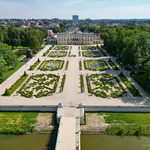 Widok z góry na Ogród Pałacu Branickich