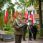 Żołnierz prwadzący uroczystości