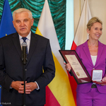 Prezydent Tadeusz Truskolaski dziękuje fundatorce
