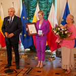 Prezydent Tadeusz Truskolaski dziękuje fundatorce