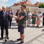 Prezydent Tadeusz Truskolaski przemawia