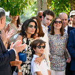 Prezydent Tadeusz Truskolaski wraz z rodziną Pisar 