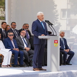 Prezydent Tadeusz Truskolaski przemawia podczas uroczystości 