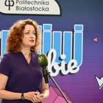 Dr hab. inż. Marta Kosior-Kazberuk, prof. PB, Rektor Politechniki zabiera głos podczas spotkania
