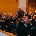 Powitanie zaproszonych gości Pana mjr Czesława Chocieja  Prezesa Oddziału Białystok Światowego Związku Żołnierzy Armii Krajowej