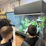 Uczniowie obserwują procesy w tropikalnym lesie