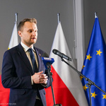 Poseł na Sejm Krzysztof Truskolaski przemawia do uczestników wydarzenia