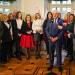 Prezydent Tadeusz Truskolaski przemawia podczas wydarzenia