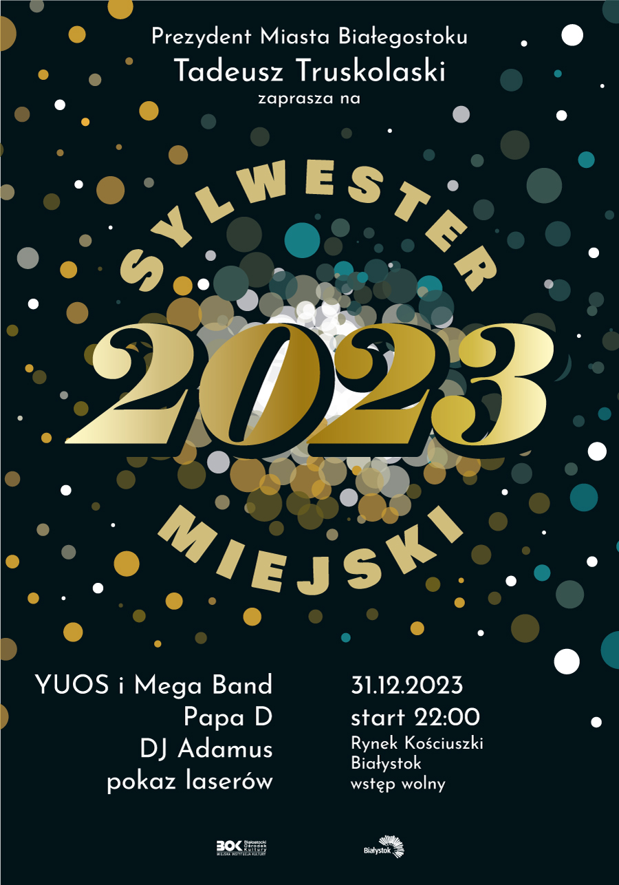 Plakat: Sylwester miejski 2023
