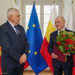 Prezydent Tadeusz Truskolaski i Mieczysław Mejska 