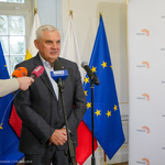 Prezydent Tadeusz Truskolaski przemawia do zgromadzonych gości