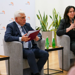 Prezydent Tadeusz Truskolaski oraz Anna Augustyn 
