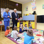 Prezydent Tadeusz Truskolaski z wizytą u dzieci
