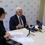 Konferencja prasowa dotycząca lotniska Krywlany