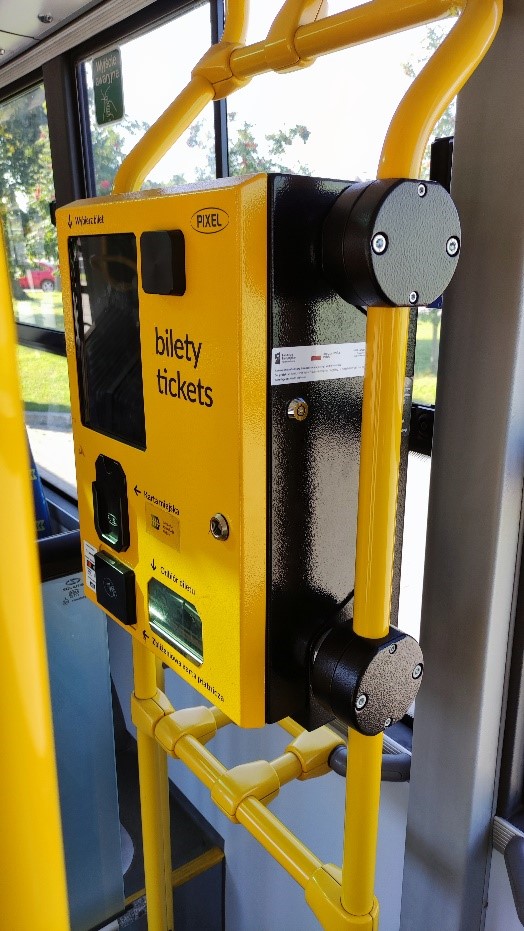 biletomat w autobusie