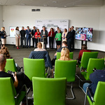 Uczestnicy konferencji słuchają przemówień
