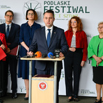 Zastępca prezydenta, Przemysław Tuchliński przemawia z mównicy