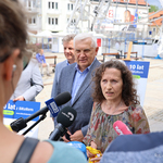 Użytkowniczka rowerów, pani Alina udziela wywiadu