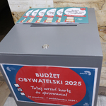 Szara urna do głosowania w Budżecie Obywatelskim