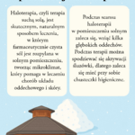 Tablica nr 1 opisująca czym jest haloterapia