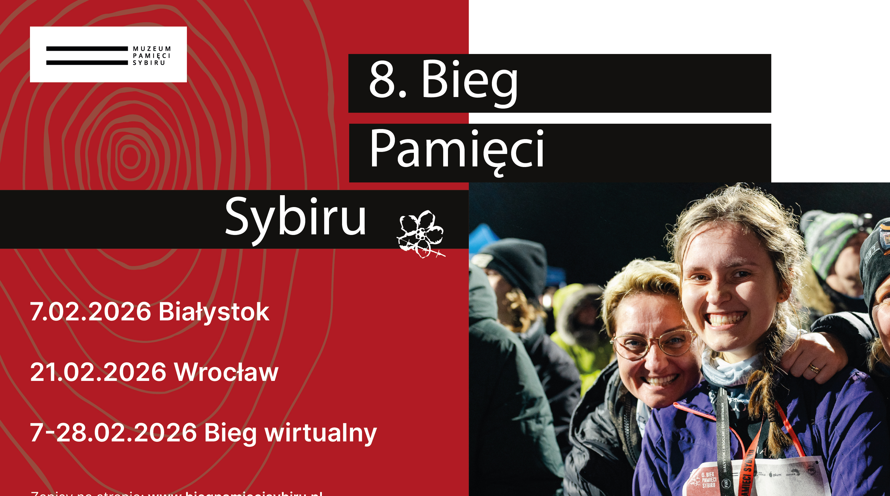 Grafika z napisem: 8. Bieg Pamięci Sybiru