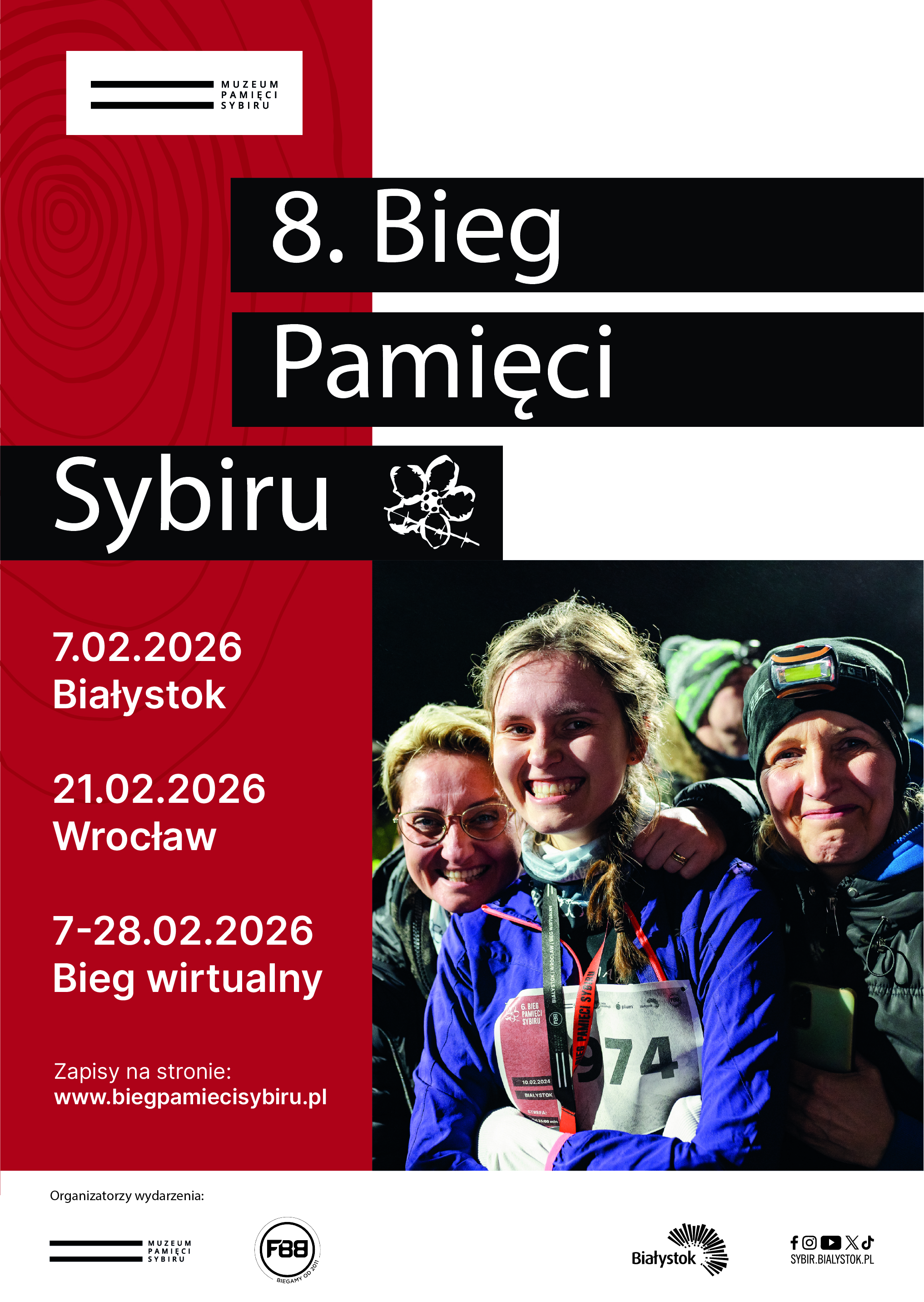 8. Bieg Pamięci Sybiru - plakat