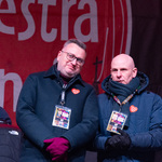 Zastępca prezydenta Rafał Rudnicki podczas Wielkiej Orkiestry Świątecznej Pomocy 