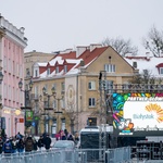 Ekran, na którym wyświetlone jest logo miasta
