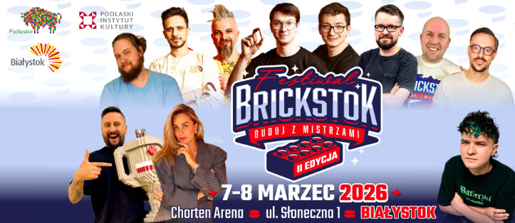 Plakat promujący wydarzenie „Festiwal Brickstok”