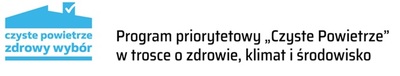 Grafika z tekstem „Program priorytetowy „Czyste powietrze” w trosce o zdrowie, klimat i środowisko””.