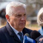 Prezydent Tadeusz Truskolaski zabiera głos podczas wydarzenia 