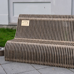 Ławka z recyklingu 