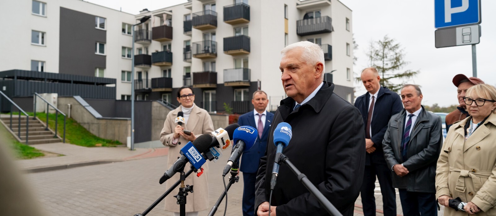 Prezydent Miasta Białegostoku udziela wywiadu.