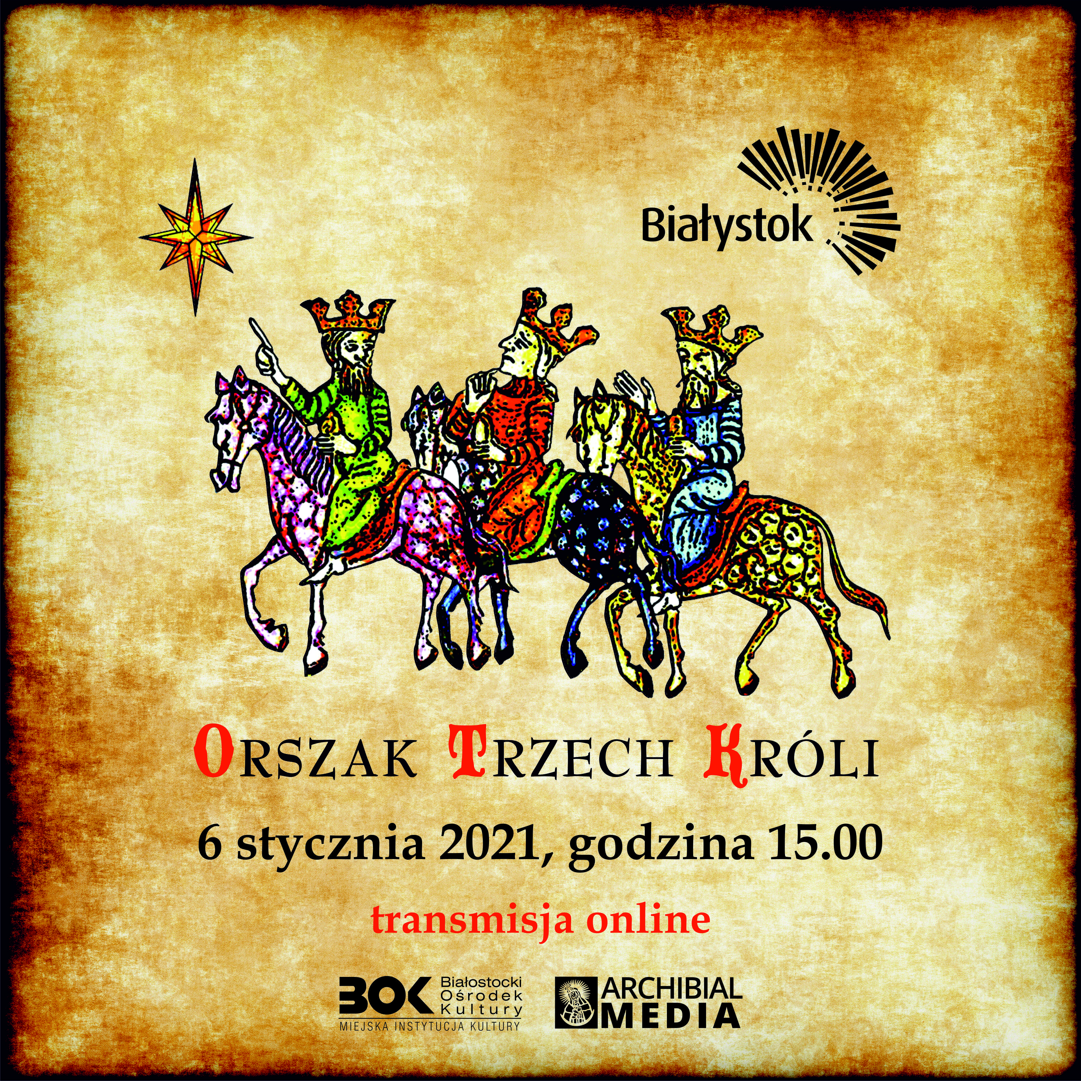 Orszak Trzech Króli - transmisja online 6 stycznia o godzinie 15