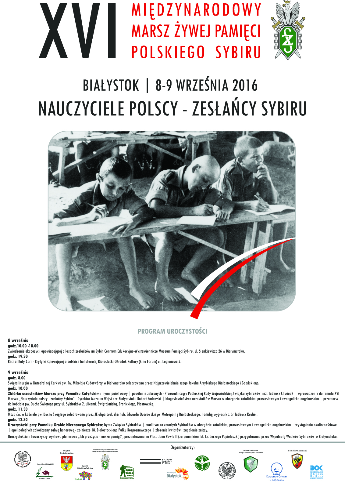 Plakat XVI Marsz Żywej Pamięci Polskiego Sybiru