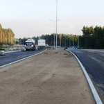 Sierpień 2012 - nowa nawierzchnia na pewnym odcinku nowej trasy