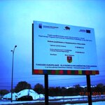 Tablica informacyjna o realizowanej inwestycji