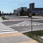 Widok na nową drogę w kierunku centrum