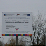 Druga tablica informacyjna o zrealizowanej inwestycji