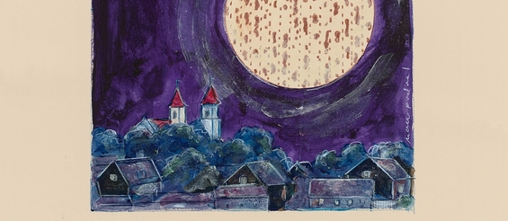 Ilustracja do artykułu Mark Podwal_Matzoh Moon Over Dąbrowa Białostocka.jpg